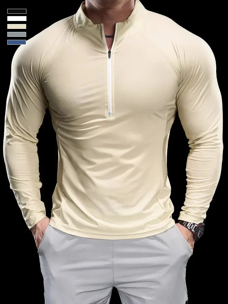Men Sports T-shirt Long Sleeve