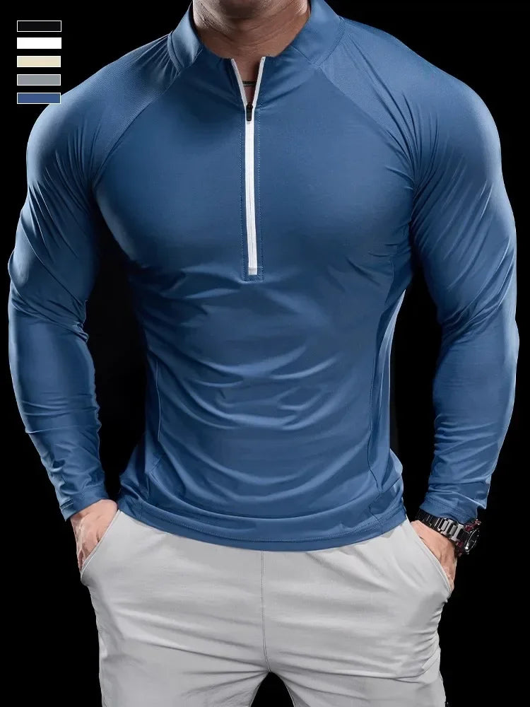 Men Sports T-shirt Long Sleeve