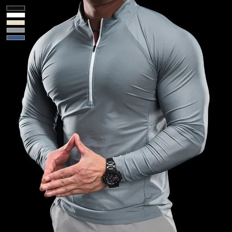 Men Sports T-shirt Long Sleeve